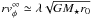 \hbox{$r v_{\phi}^\infty \simeq \lambda \sqrt{G M_\star r_0}$}