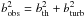 Mathematical equation: \hbox{$b^{2}_{\rm obs} = b^{2}_{\rm th} + b^{2}_{\rm turb}$}