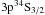 Mathematical equation: \hbox{$3\rp^3 {^4}\rS_{3/2}$}