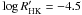 \hbox{$\log R^\prime_{\rm HK} = -4.5$}