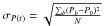 Mathematical equation: \hbox{$\sigma_{P(t)}=\sqrt{\frac{\sum_b (P_b-P_0)^2}{N}}$}