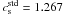 Mathematical equation: \hbox{$c_{\rm s}^{\rm std}=1.267$}