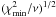 Mathematical equation: \hbox{$(\chi^2_{\rm min}/\nu)^{1/2}$}