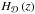 \hbox{$H_{\cD}\left(z\right)$}