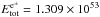 \hbox{$E^{{\rm e}^{\pm}}_{\rm tot}=1.309 \times 10^{53}$}