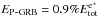 \hbox{$E_{\rm P\mbox{-}GRB}=0.9 \%E^{{\rm e}^{\pm}}_{\rm tot}$}