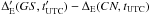 Mathematical equation: \hbox{$\Delta'_{\rm E}(GS,t'_{\rm UTC})-\Delta_{\rm E}(CN,t_{\rm UTC})$}