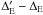 Mathematical equation: \hbox{$\Delta'_{\rm E}-\Delta_{\rm E}$}