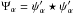 Mathematical equation: \hbox{$\Psi_{\alpha} = \psi_{\alpha}' \conv \psi_{\alpha}'$}
