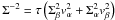 Mathematical equation: \hbox{$\Sigma^{-2} = \tau \left( \Sb^2\va^2 + \Sa^2\vb^2 \right)$}