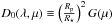 Mathematical equation: \hbox{$D_{0} (\lambda ,\mu) \equiv \left(\frac{R_{\rm p}}{R_{\rm \star}} \right)^{2} G(\mu)$}