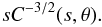 Mathematical equation: \begin{equation} s C^{-3/2}(s,\theta). \end{equation}