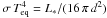 Mathematical equation: \hbox{$\sigma\, T_{\rm eq}^4=L_\ast/(16\,\pi\, d^2)$}