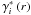 Mathematical equation: \hbox{$\gamma^\ast_i\:(r)$}