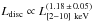 Mathematical equation: \hbox{$L_{\rm disc} \propto L_{\rm [2{-}10]~keV}^{(1.18\,\pm\, 0.05)}$}
