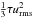 Mathematical equation: \hbox{$\onethird\tau\urms^2$}
