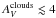 Mathematical equation: \hbox{${A^{\rm clouds}_V}\lesssim4$}