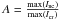 Mathematical equation: \hbox{$A=\frac{\max(I_{\rm nc})}{\max(I_{\rm cr})}$}