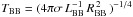 Mathematical equation: \hbox{$T_\mathrm{BB}=(4\pi\sigma\,L_\mathrm{BB}^{-1}\,R_\mathrm{BB}^{\,2}\,)^{-1/4}$}