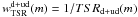 Mathematical equation: \hbox{$w_{\rm TSR}^{\rm d+ud}(m)=1/TSR_{\rm d+ud}(m)$}
