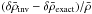 Mathematical equation: \hbox{$(\delta \bar{\rho}_{\mathrm{inv}} - \delta \bar{\rho}_{\mathrm{exact}})/\bar{\rho}$}