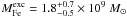 Mathematical equation: \hbox{$M_{\rm Fe}^{\rm exc} = 1.8_{-0.5}^{+0.7} \times 10^{9}~M_\odot$}