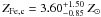 Mathematical equation: \hbox{$Z_{\rm Fe,c} = 3.60^{+1.50}_{-0.85}~Z_\odot$}
