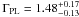 Mathematical equation: \hbox{$\Gamma_{\rm PL}=1.48^{+0.17}_{-0.13}$}