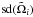 Mathematical equation: \hbox{${\rm sd}(\tilde{\Omega}_i)$}