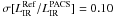 Mathematical equation: \hbox{$\sigma[L_{{\rm IR}}^{{\rm Ref}}/L_{{\rm IR}}^{{\rm PACS}}]=0.10\,$}
