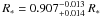 Mathematical equation: \hbox{$R_{*}=0.907^{-0.013}_{+0.014} ~R_{*}$}