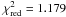 Mathematical equation: \hbox{$\chi^{2}_{\mathrm{red}} = 1.179$}