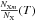 Mathematical equation: \hbox{${N_{{\rm X}_m}\over N_{\rm X} }(T)$}