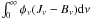 Mathematical equation: \hbox{$ \int_0^\infty\phi_\nu(J_\nu-B_\nu){\rm d}\nu$}