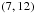 Mathematical equation: \hbox{$\left(7,12\right)$}