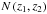 Mathematical equation: \hbox{$N\left(z_{1},z_{2}\right)$}