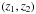 Mathematical equation: \hbox{$\left(z_{1}, z_{2}\right)$}