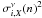 \hbox{$\sigma^{\nu}_{i,X}(n)^2$}