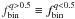 \hbox{$f_{\rm bin}^{q>0.5} \equiv f_{\rm bin}^{q<0.5}$}