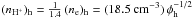 \hbox{$(M_{\rm H^+})_{\rm hot} = (0.12~M_\odot) \, \phi_{\rm h}^{1/2}$}