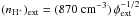 \hbox{$(n_{\rm H^+})_{\rm ext} = (870~{\rm cm}^{-3}) \, \phi_{\rm ext}^{-1/2}$}