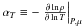 \hbox{$\at\equiv -\pdc{\ln \rho}{\ln T}{P,\mu}$}