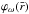 \hbox{$\varphi_\omega(\bar{r})$}