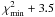 \hbox{$\chi^2_\mathrm{min}+3.5$}