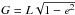 \hbox{$G=L\sqrt{1-e^2}$}