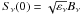 \hbox{$S_\nu(0) = \sqrt{\varepsilon_\nu}B_\nu$}