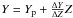\hbox{$Y=Y_{\rm p}+\frac{\Delta Y}{\Delta Z}Z$}