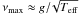 \hbox{$\numax \approx g/\!\sqrt\teff$}