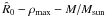 Mathematical equation: \hbox{$\hat R_0-\rho_{\rm max}-M/M_{\rm sun}$}
