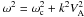 Mathematical equation: \hbox{$\omega^2=\omega_{\rm c}^2+k^2 V_{\rm A}^2$}